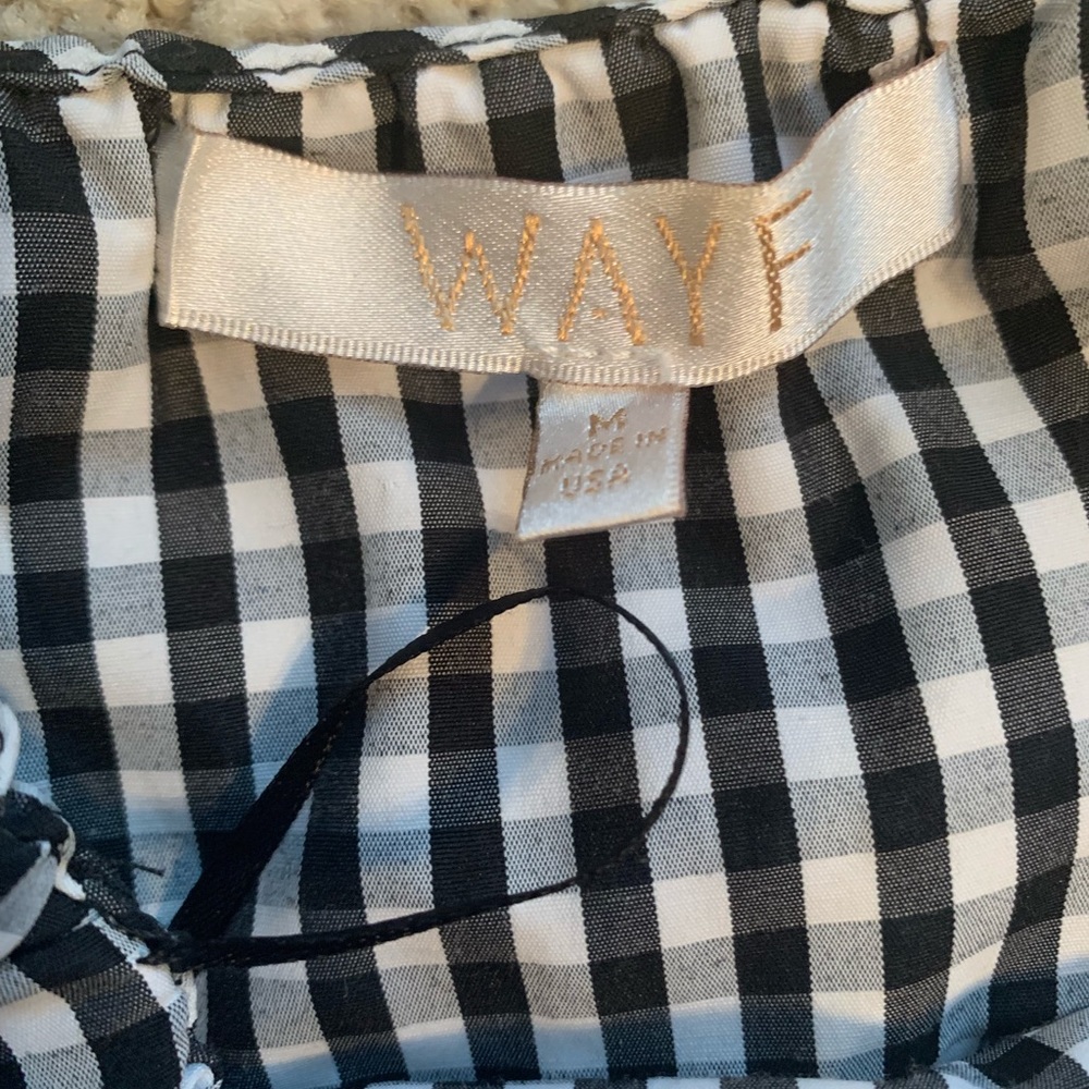 WAYF Gracie Off The Shoulder Gingham Top - Picture 7 of 7